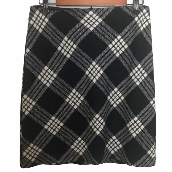 𝅺talbots Wool Plaid Pencil Skirt Size 6 - Picture 2 of 6